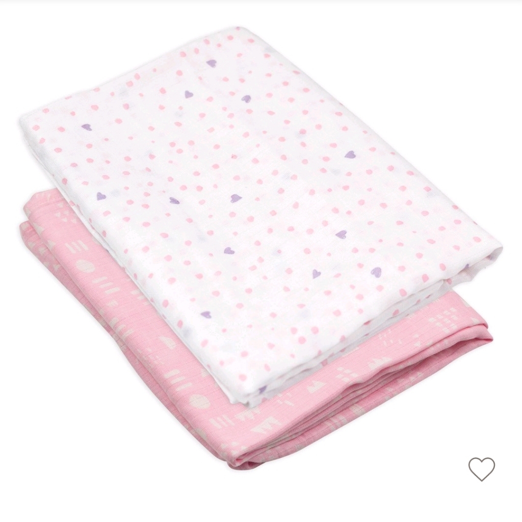 Honest Baby Organic Cotton Muslin Swaddle Blankets